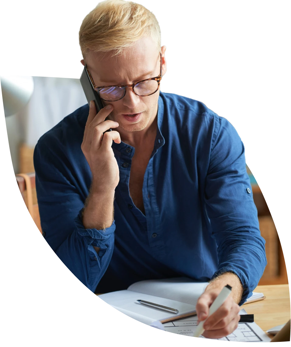 person making a phone call